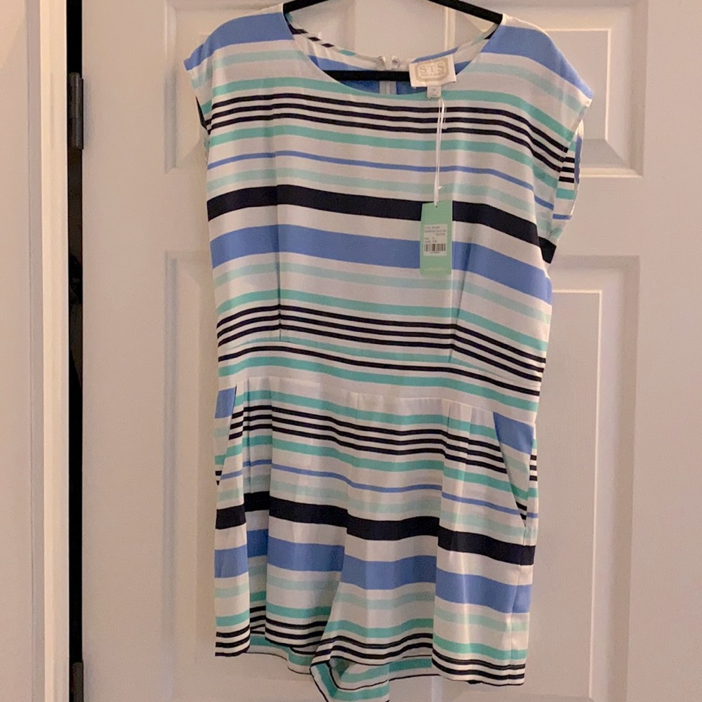 Sail to Sable silk romper NWT size M